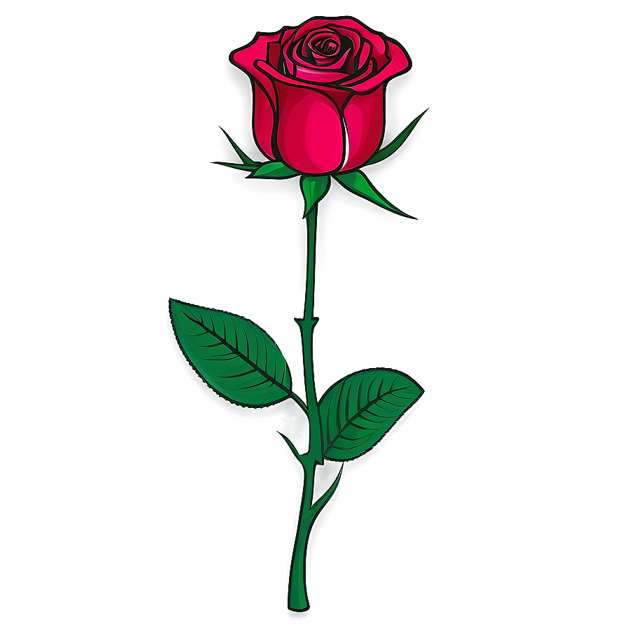 Single Rose Clipart Png 2 PNG image