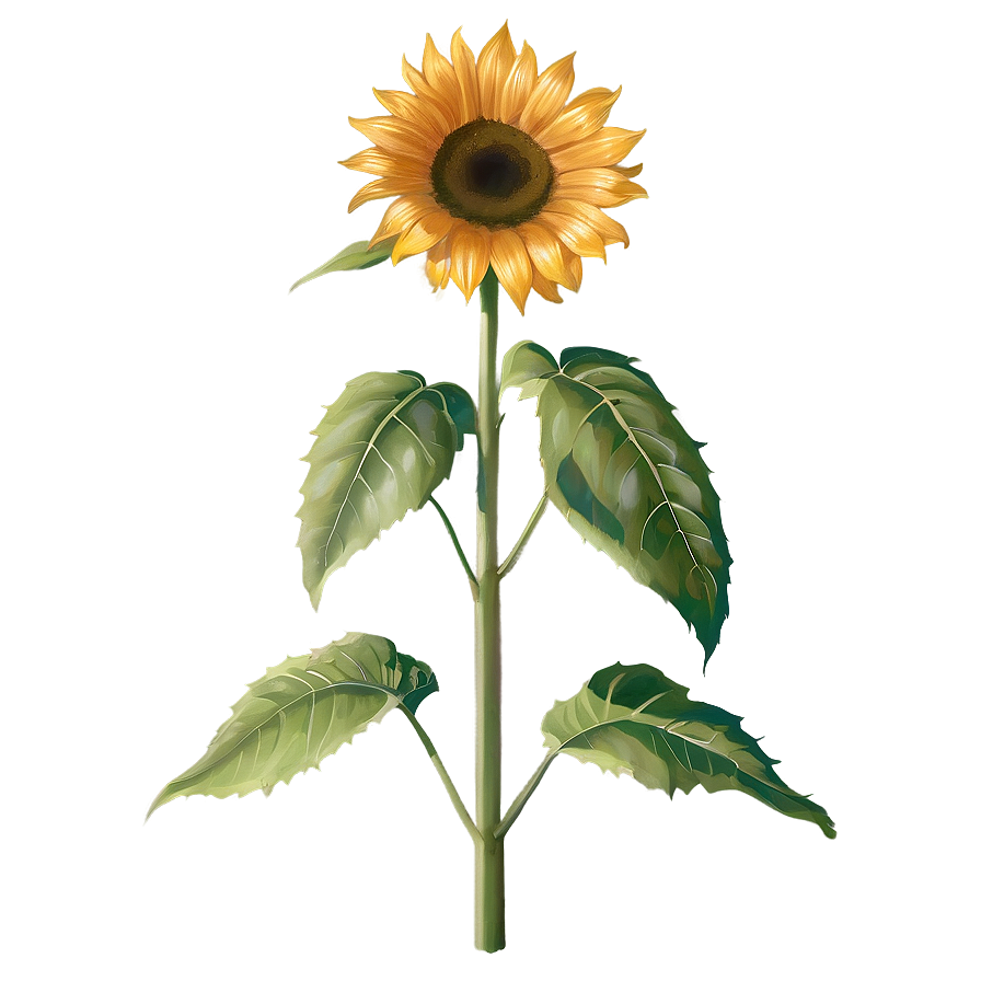 Single Sunflower Transparent Png Cmk PNG image