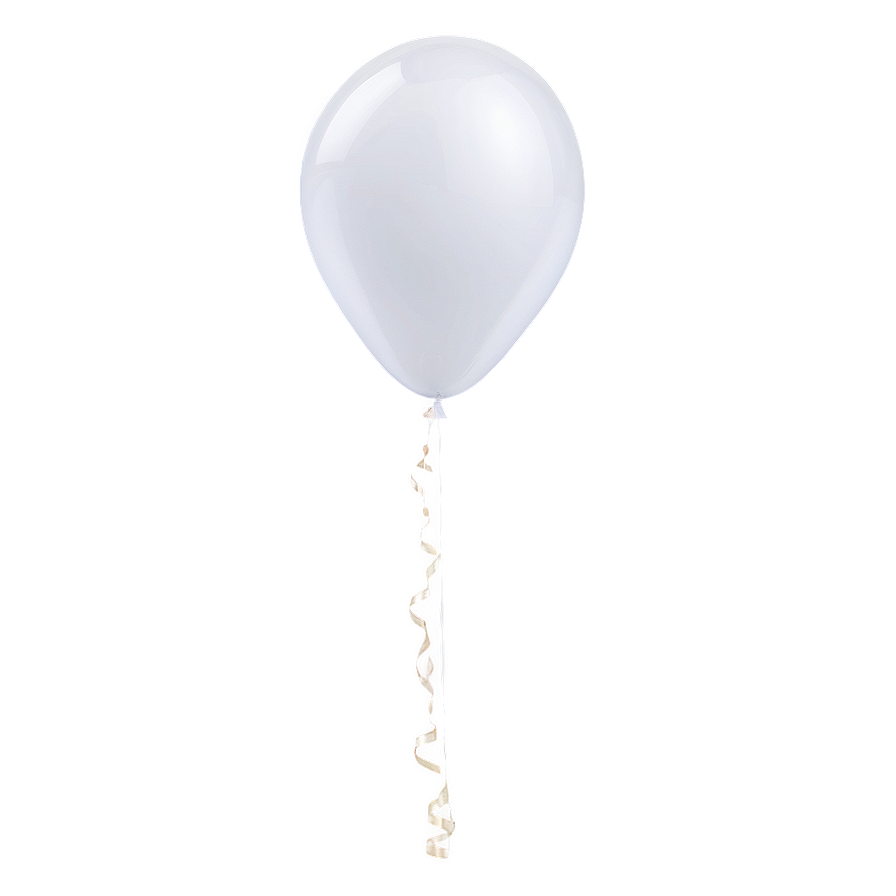 Single White Balloon Png Fua PNG image