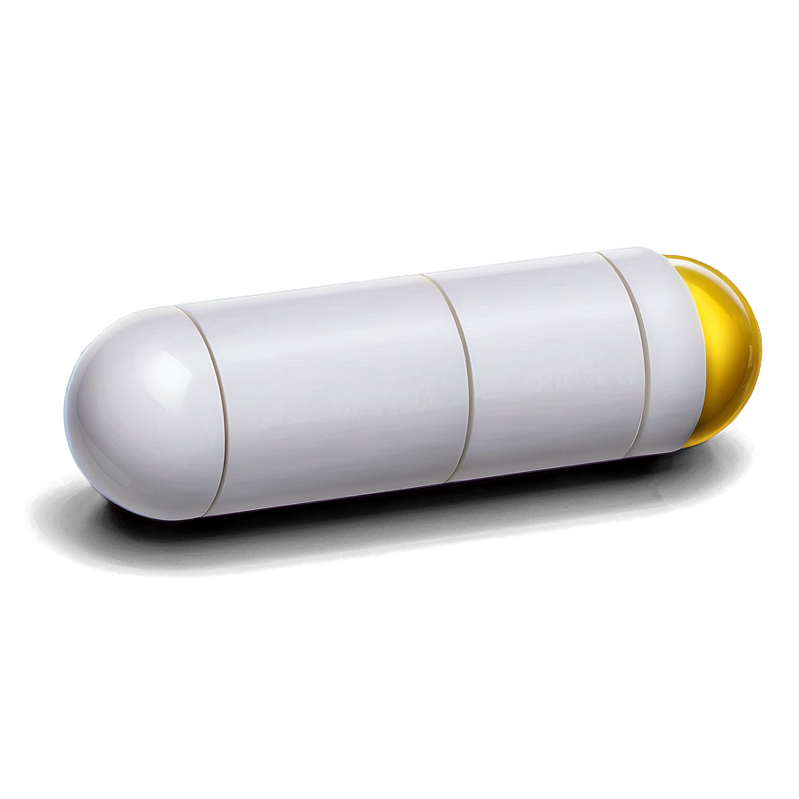 Single White Capsule Png Iqw PNG image