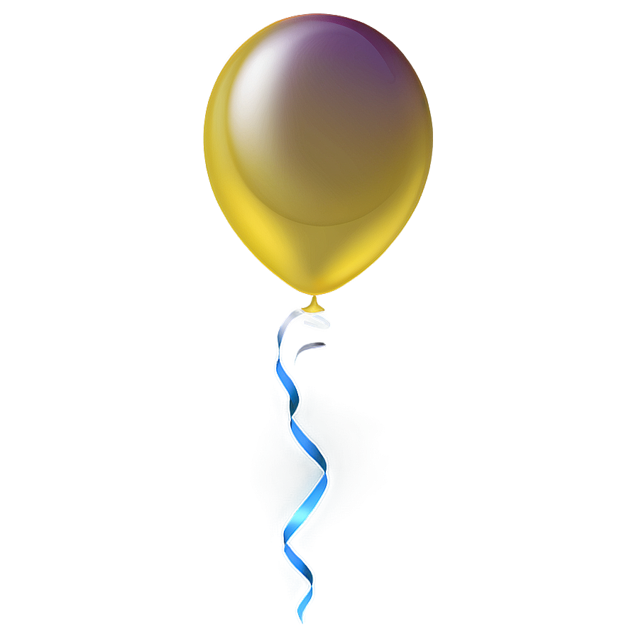 Single Yellow Balloon Png Jkd PNG image