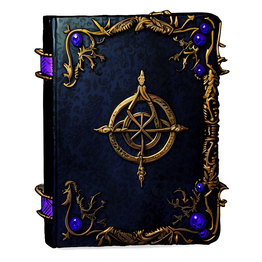 Sinister Dark Magic Grimoire Png 36 PNG image