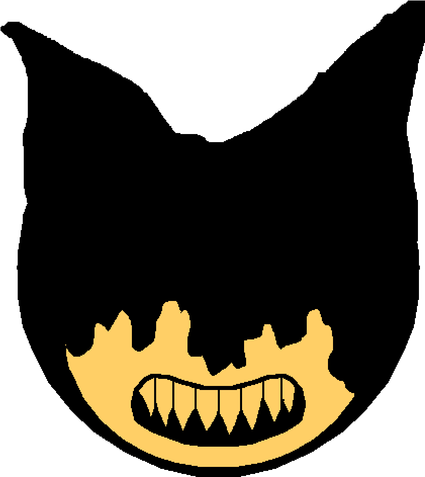 Sinister Smiling Bat Silhouette PNG image