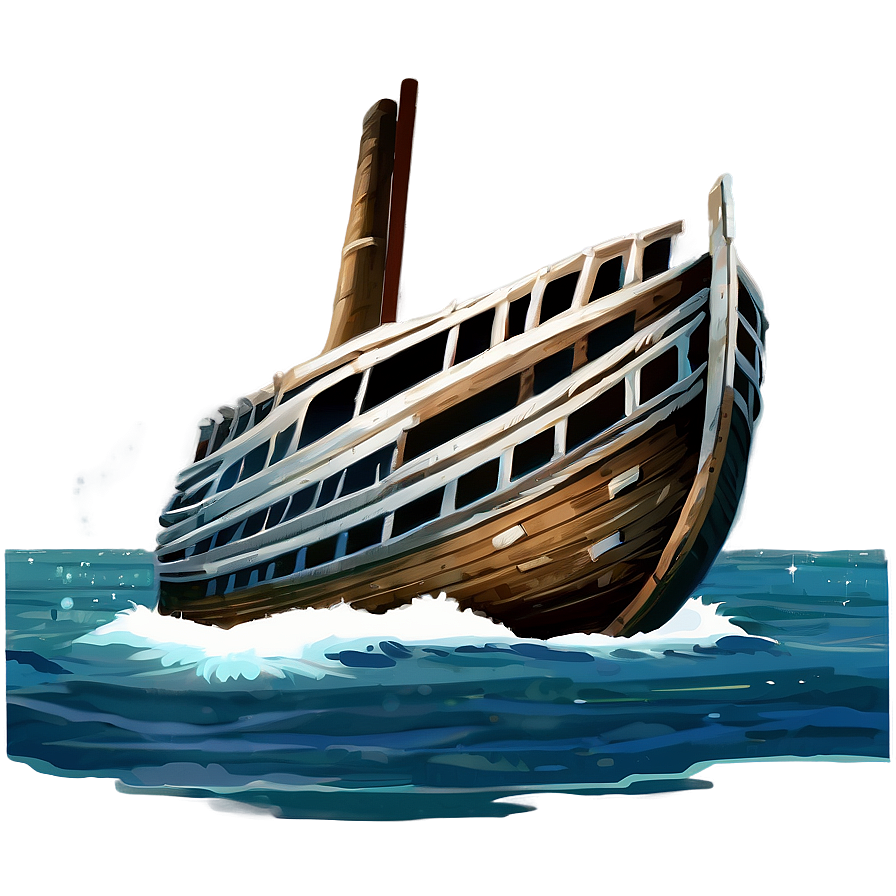 Sinking Ship Shipwreck Moment Png Dba73 PNG image