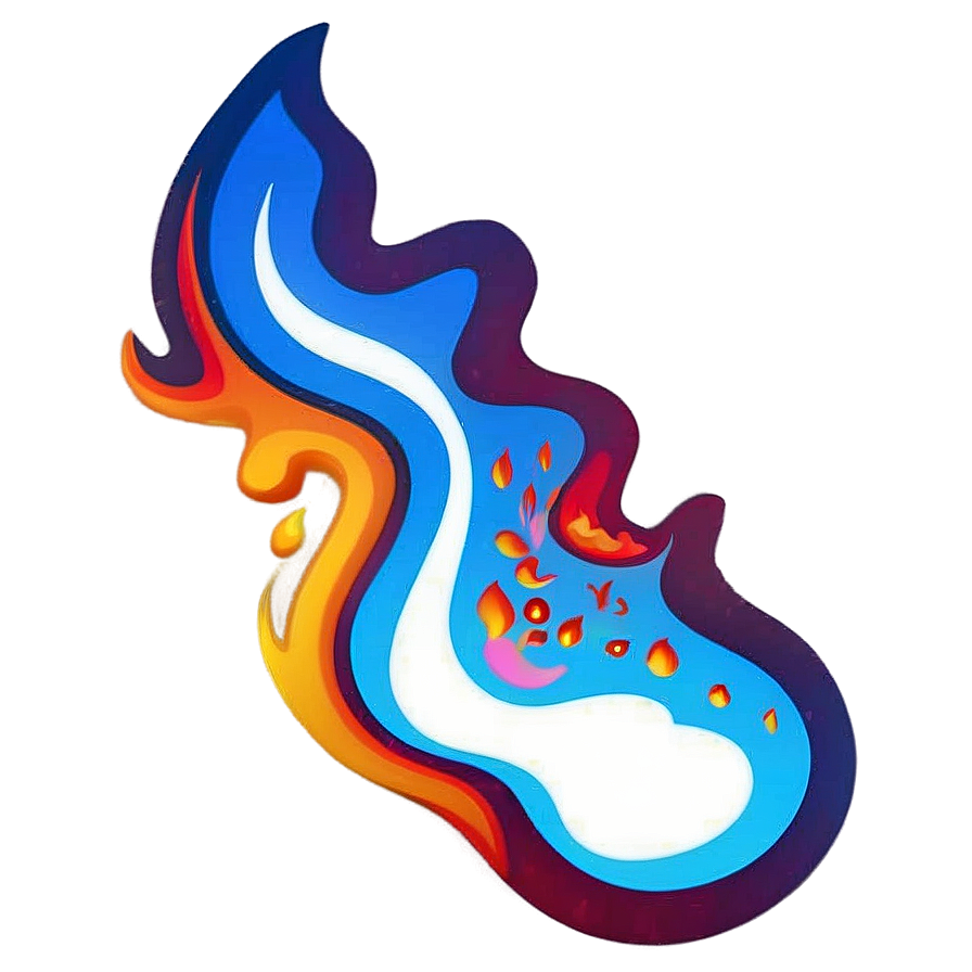 Sizzling Fire Emoji Element Png Khx PNG image