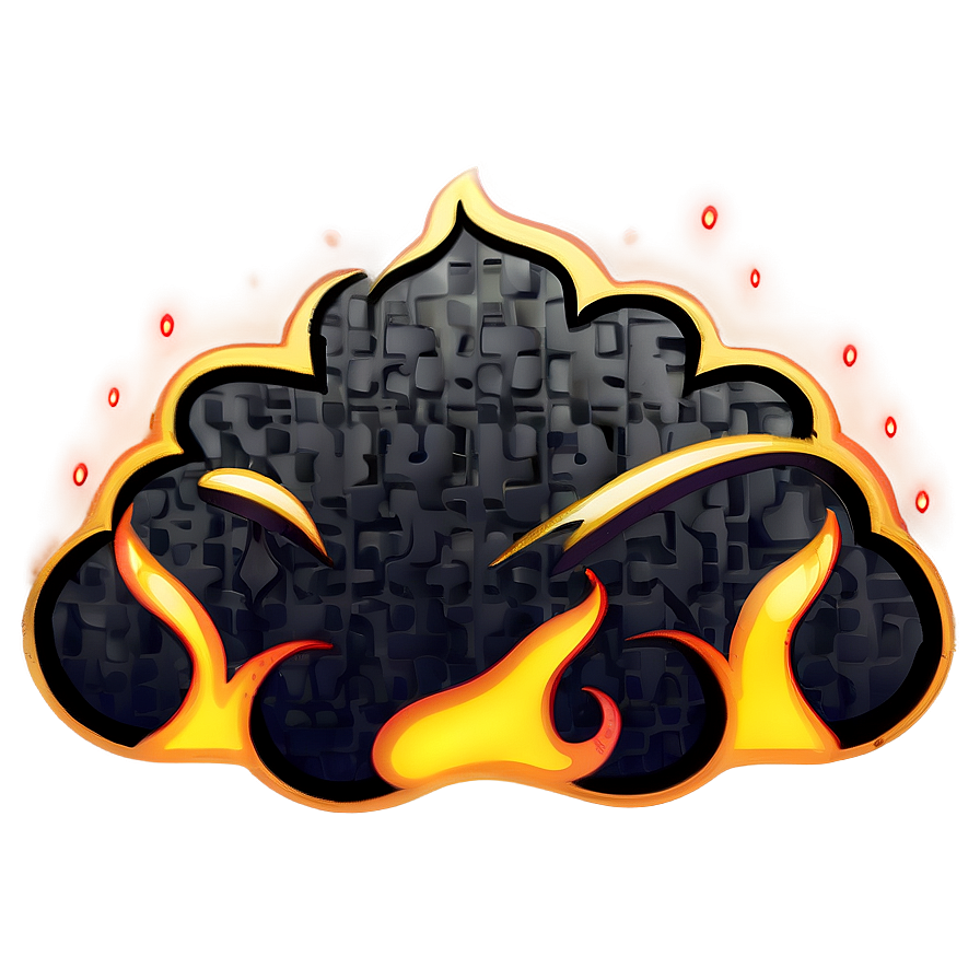 Sizzling Fire Emoji Element Png Qtd55 PNG image