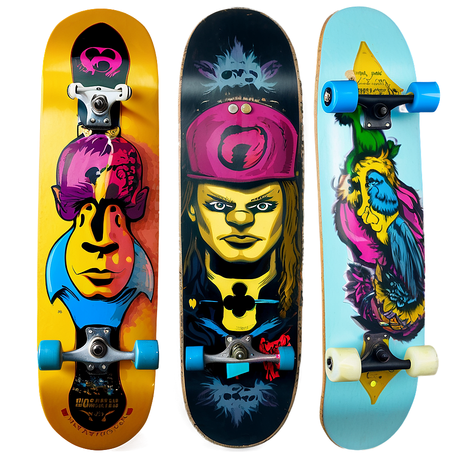Skateboard Deck Collection Png 99 PNG image