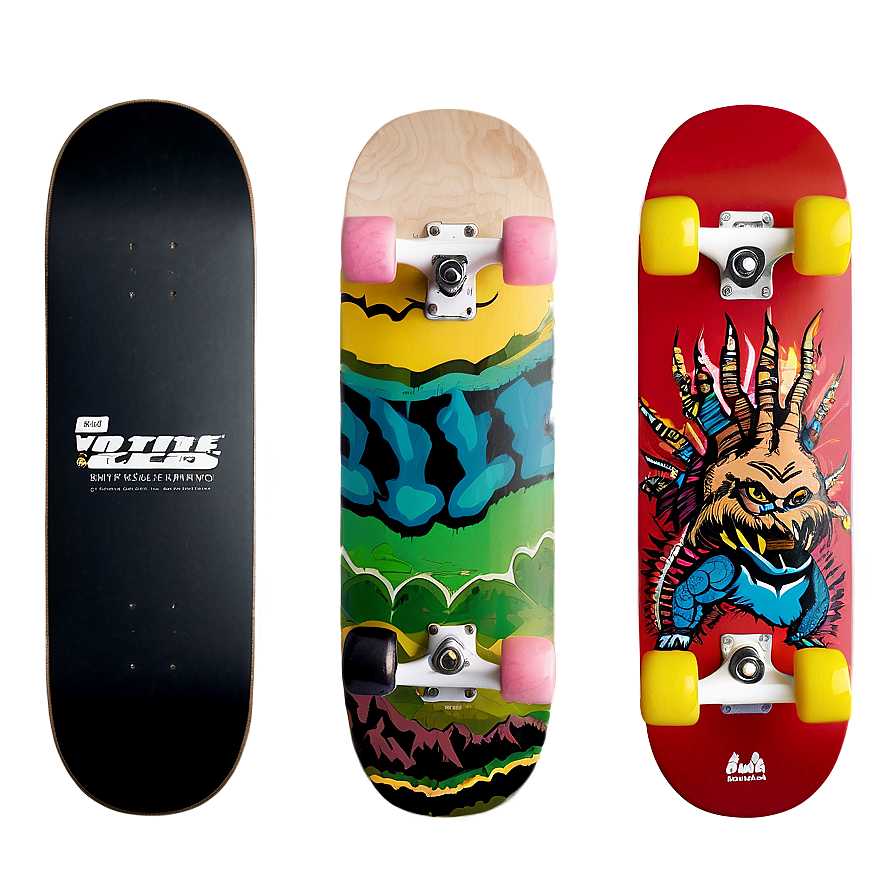 Skateboard Deck Collection Png Kpi75 PNG image