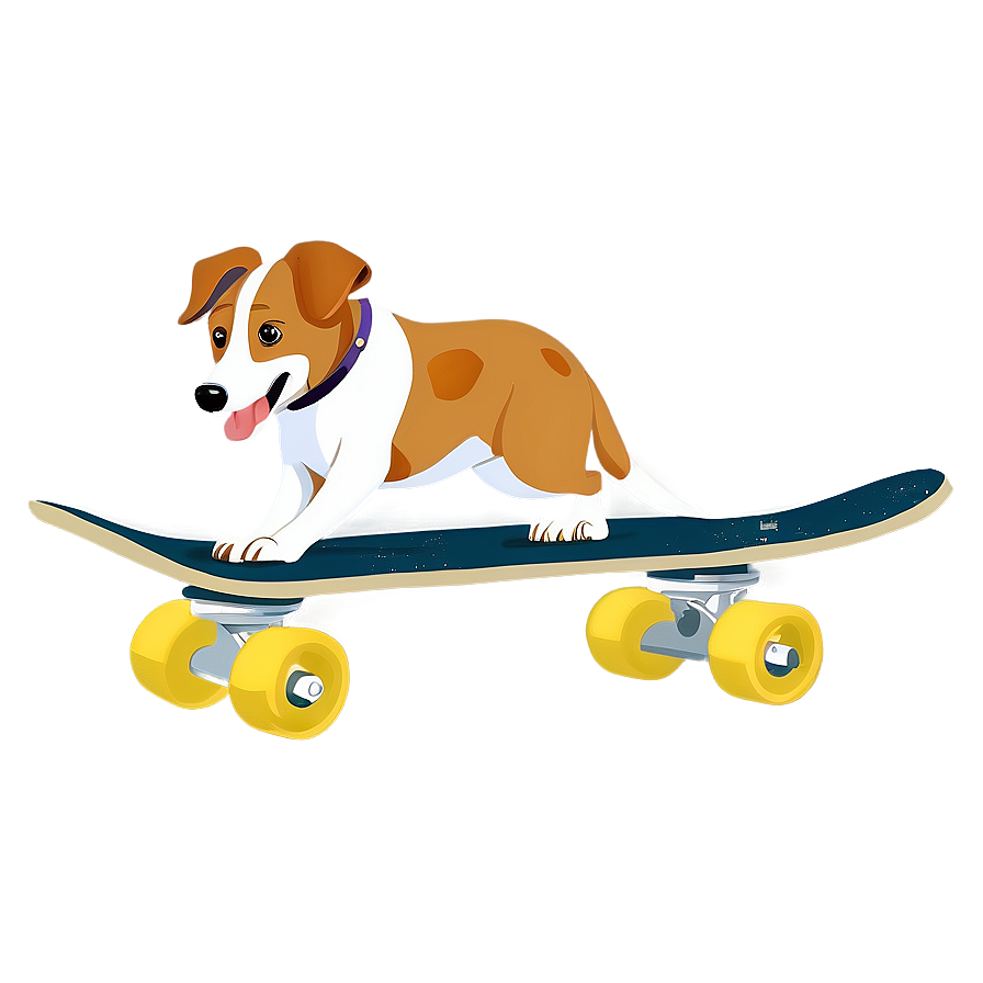 Skateboarding Dog Png 06242024 PNG image