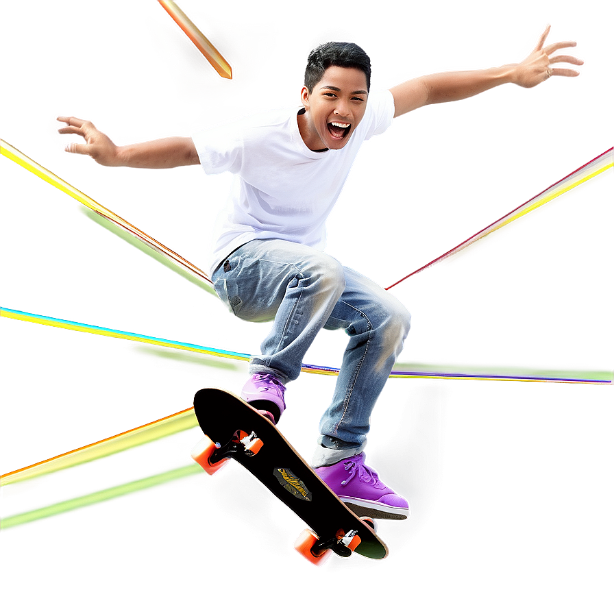 Skateboarding Video Game Png Qir PNG image