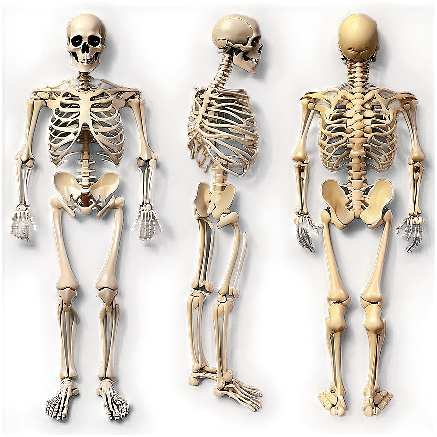 Skeletal System With Labels Png 06132024 PNG image