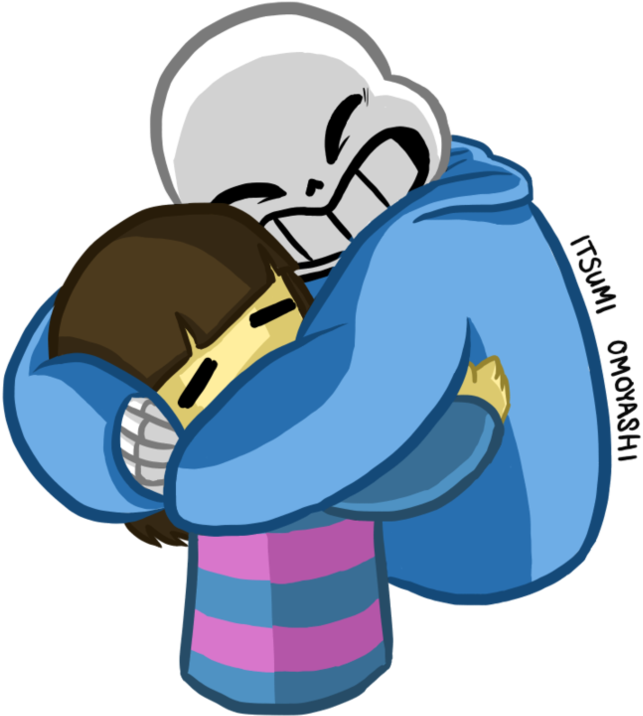 Skeletonand Child Cartoon Hug PNG image