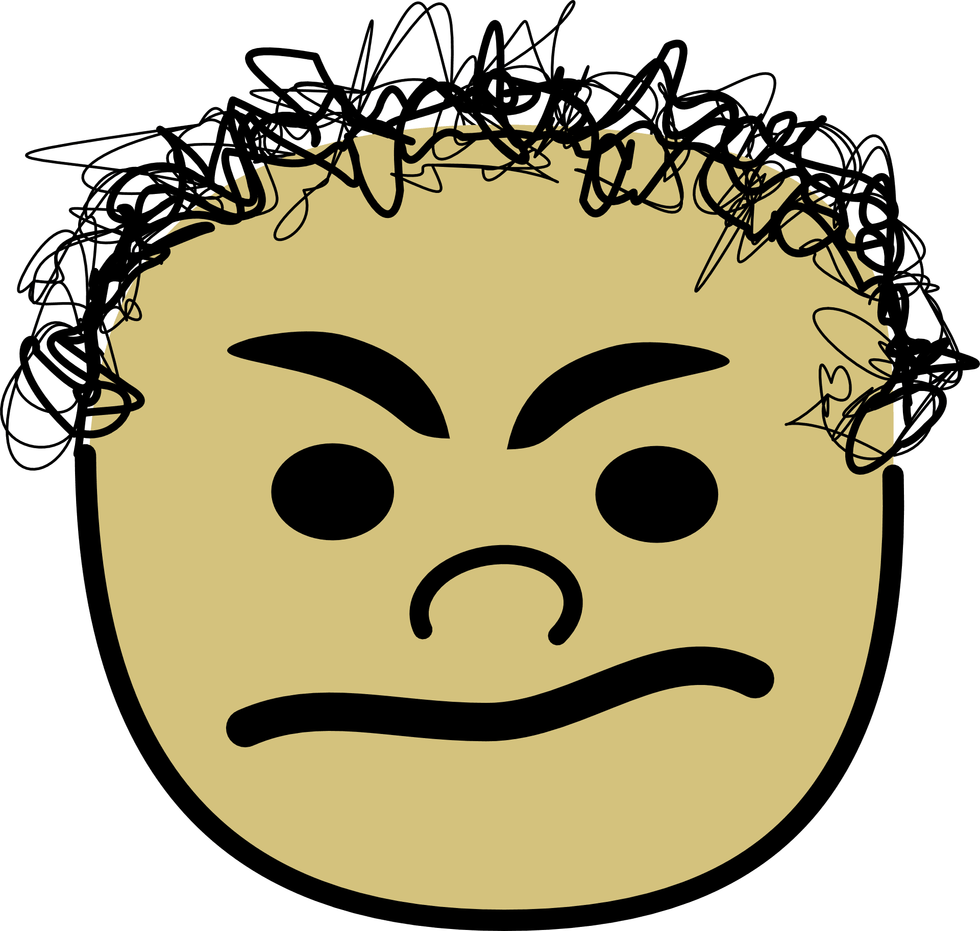 Skeptical Face Emoji Art PNG image