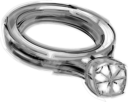 Sketchof Diamond Ring PNG image
