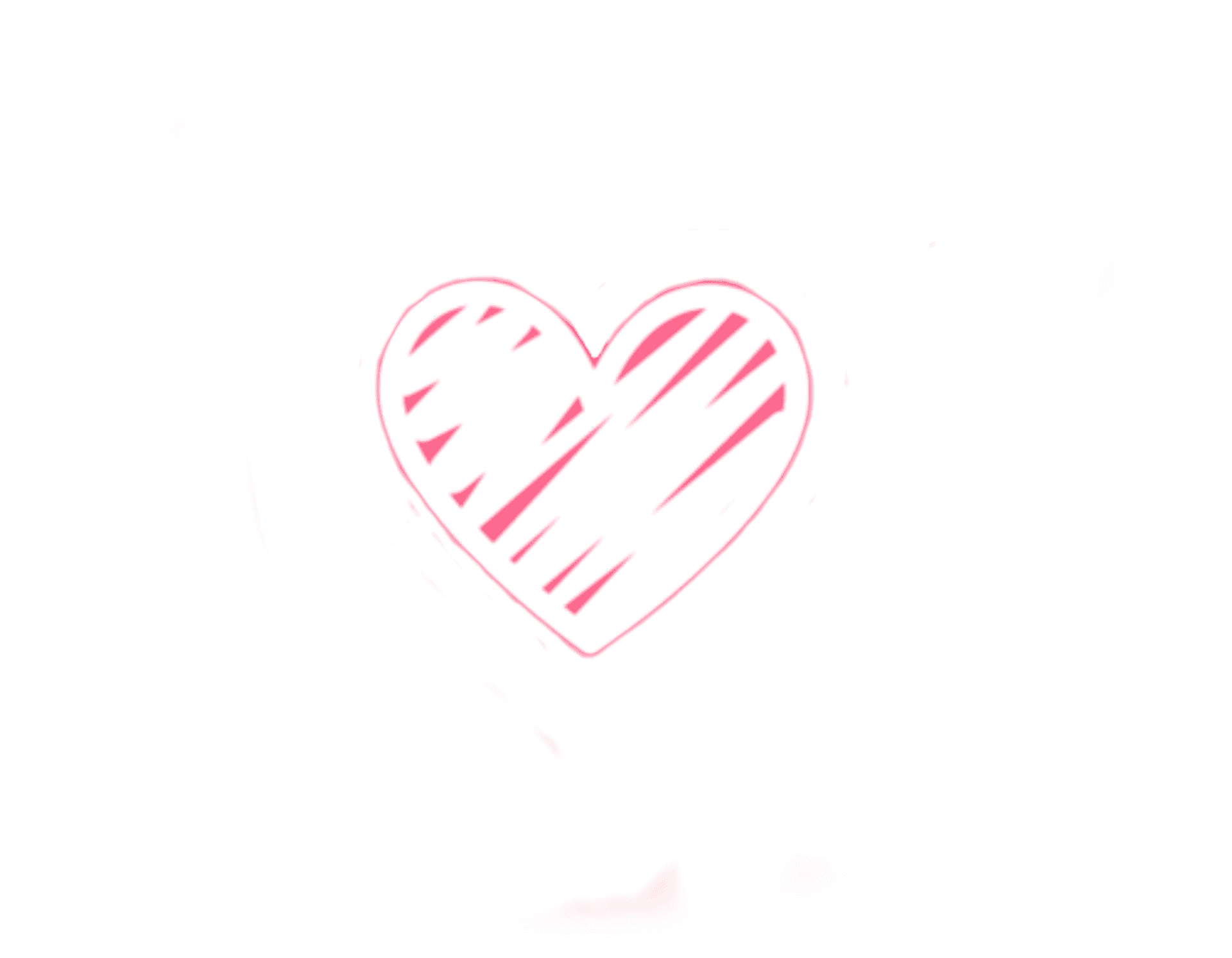 Sketchy Heart Illustration PNG image