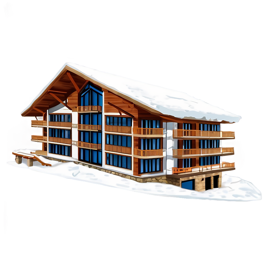 Ski Resort Hotel Png 05212024 PNG image