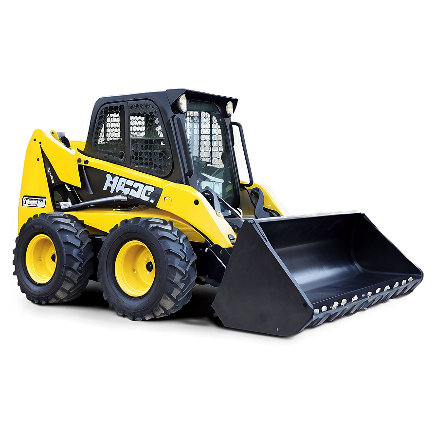 Skid Steer With Auger Attachment Png Kme76 PNG image