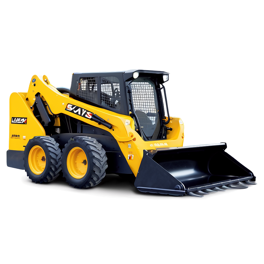 Skid Steer With Backhoe Attachment Png 06292024 PNG image