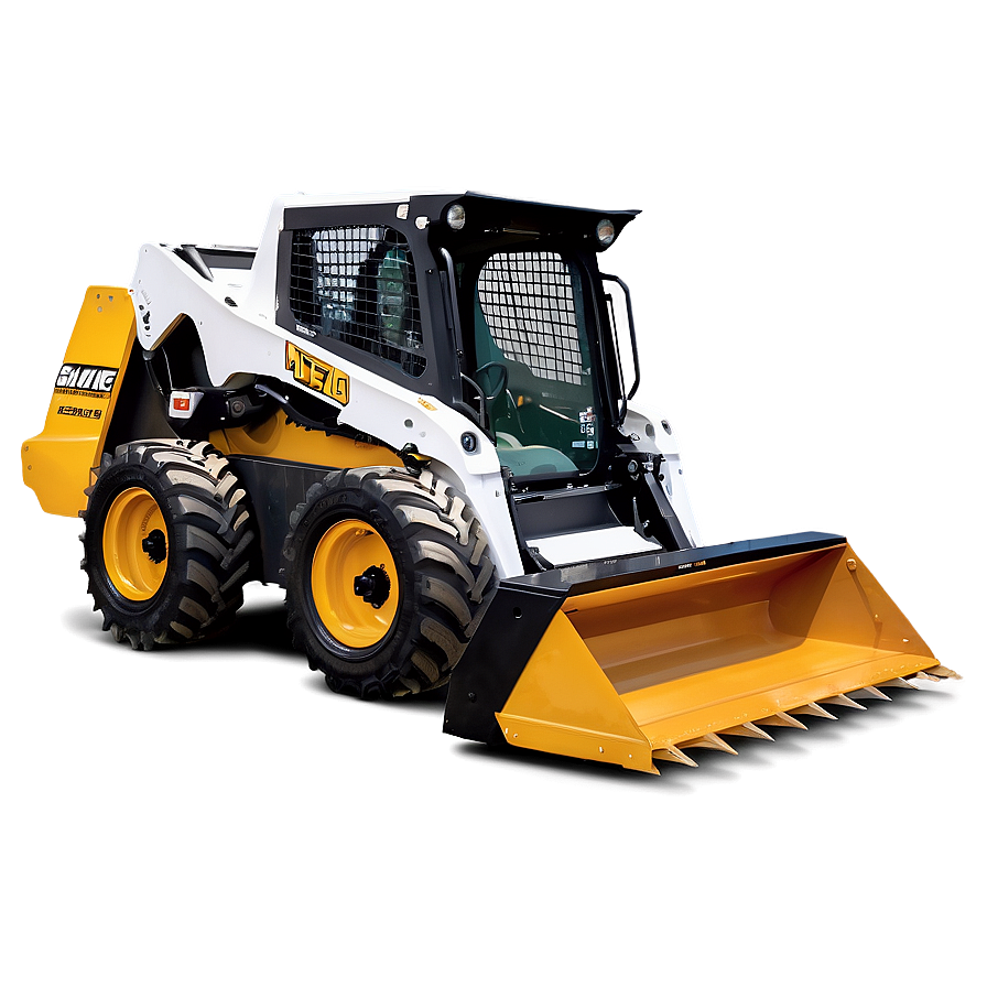 Skid Steer With Forestry Mulcher Png Oxg65 PNG image