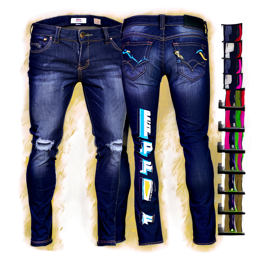 Skinny Jeans D PNG image