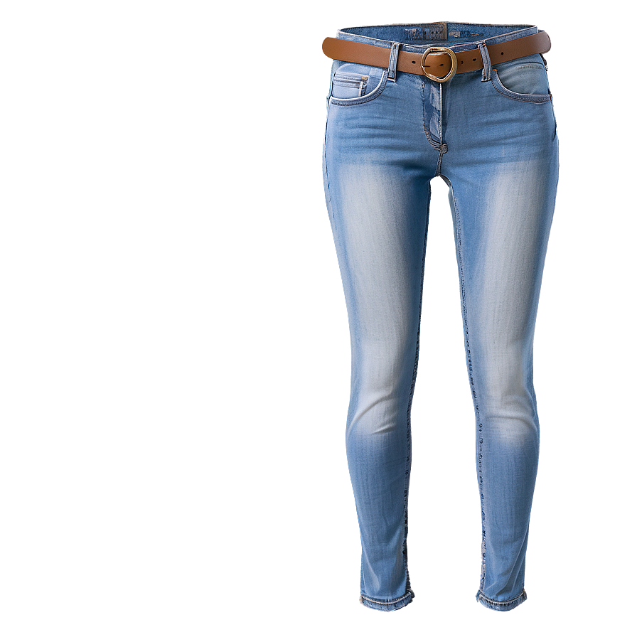 Skinny Jeans With Belt Loops Png 06282024 PNG image