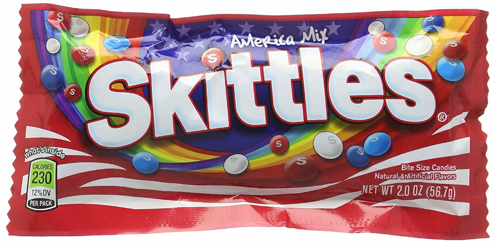 Skittles America Mix Package PNG image
