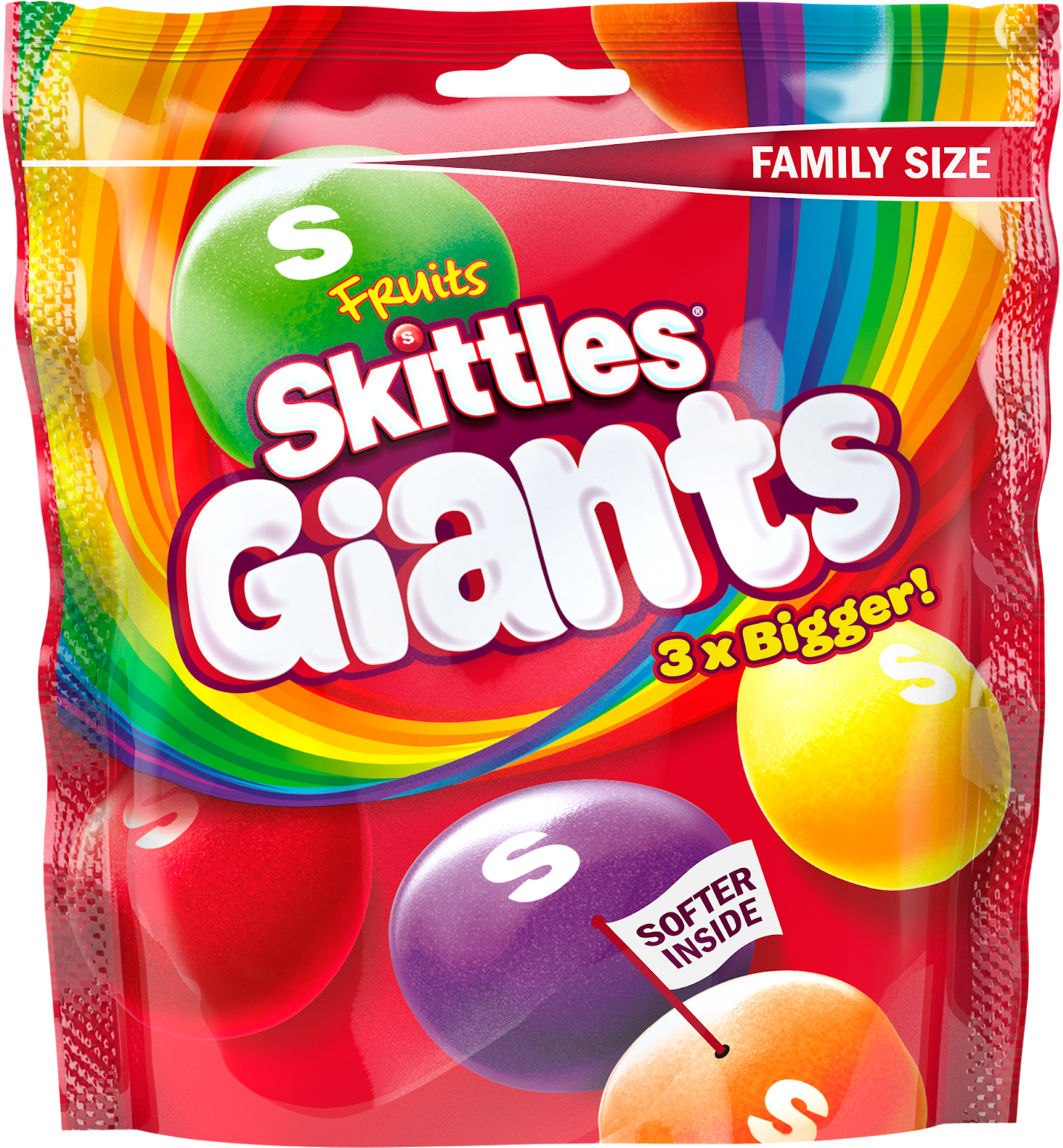Skittles Giants Family Size Pack PNG image