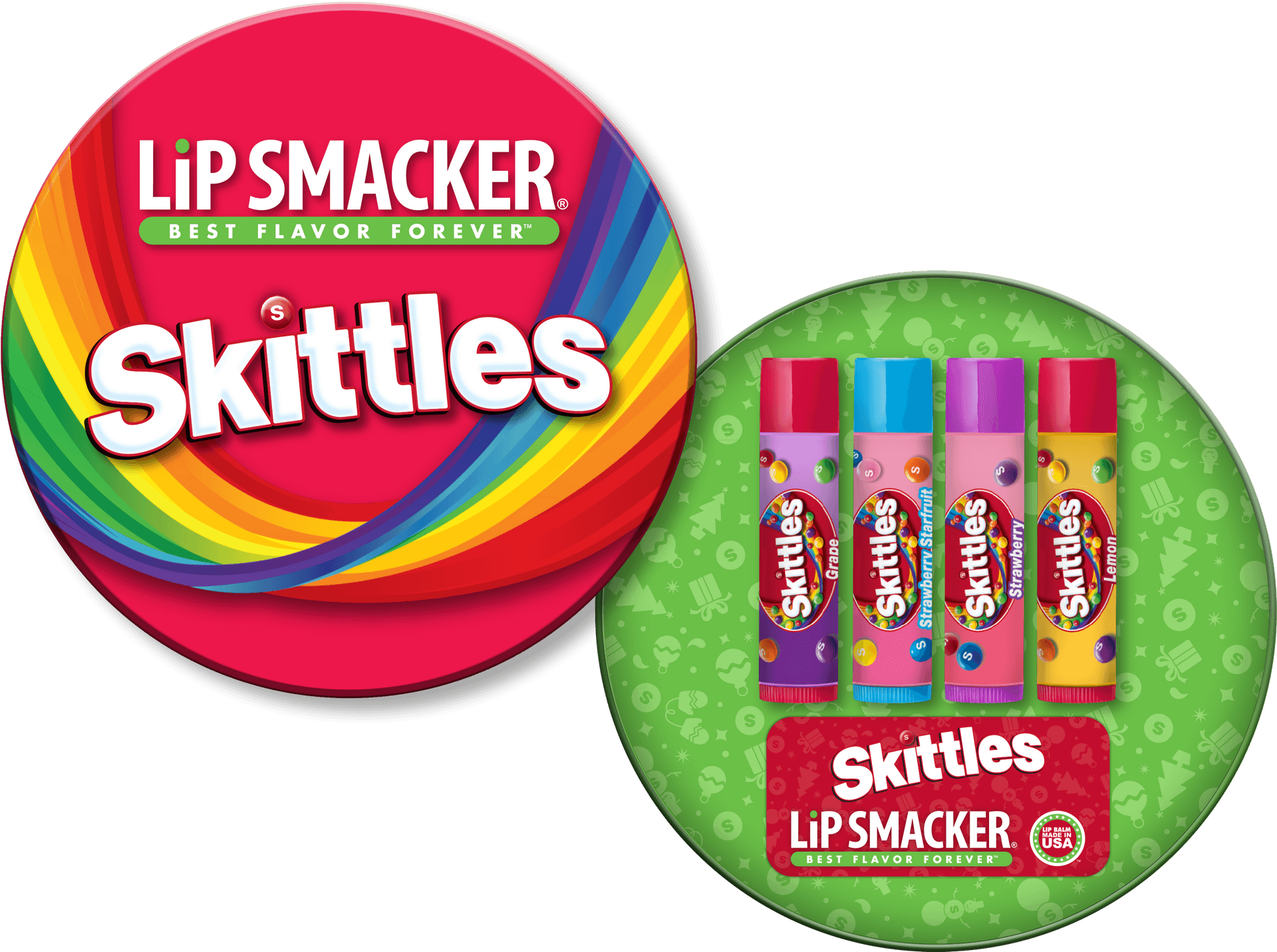Skittles Lip Smacker Collection PNG image