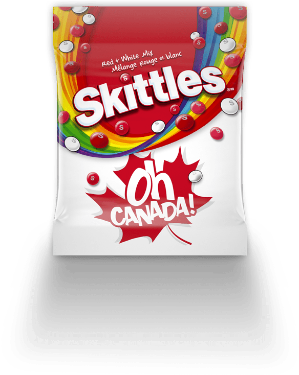Skittles Oh Canada Edition Package PNG image