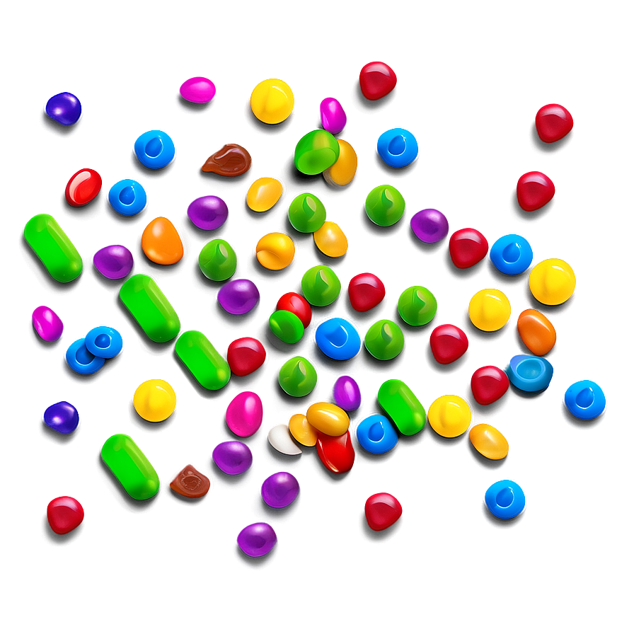 Skittles Rainbow Candy Scatter Png Lio23 PNG image