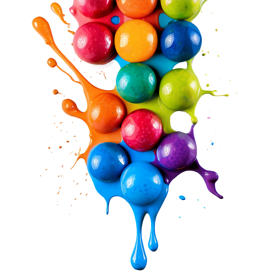 Skittles Rainbow Splash Png Emt PNG image