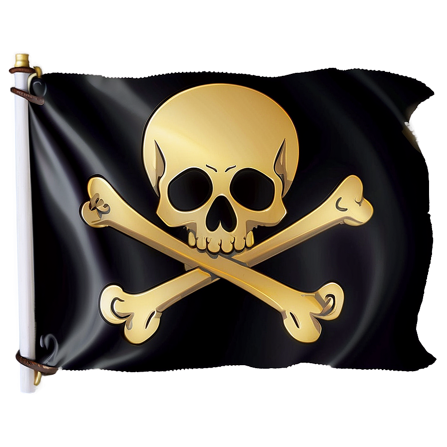 Skull And Bones Pirate Flag Png 06122024 PNG image