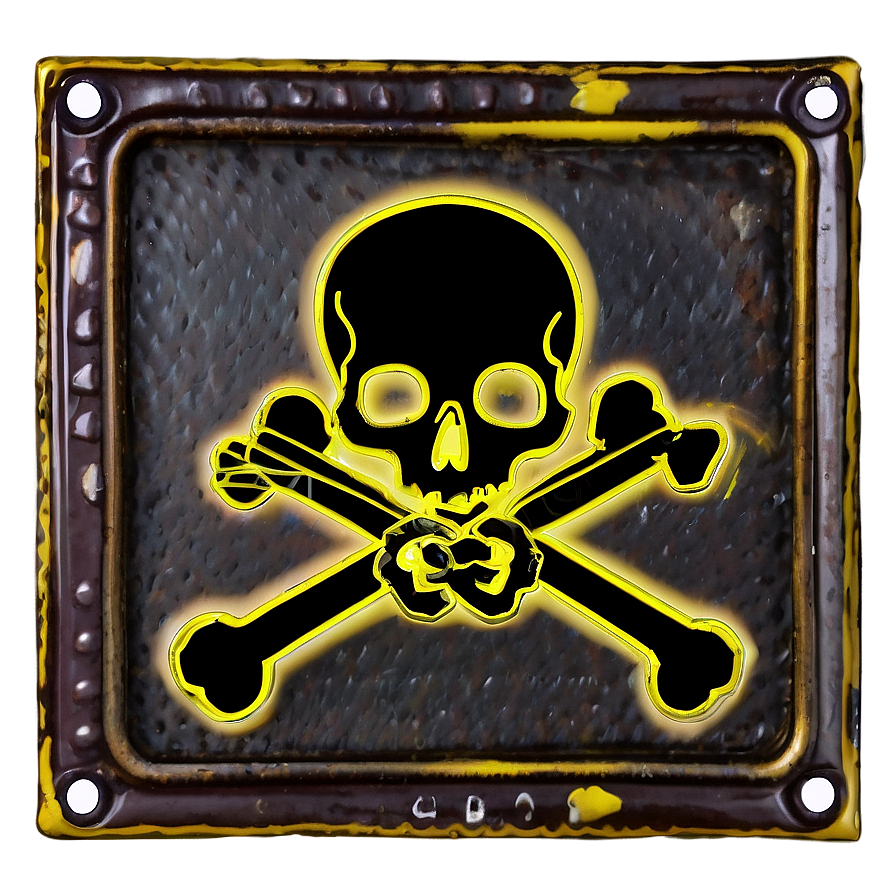 Skull And Bones Warning Sign Png 25 PNG image