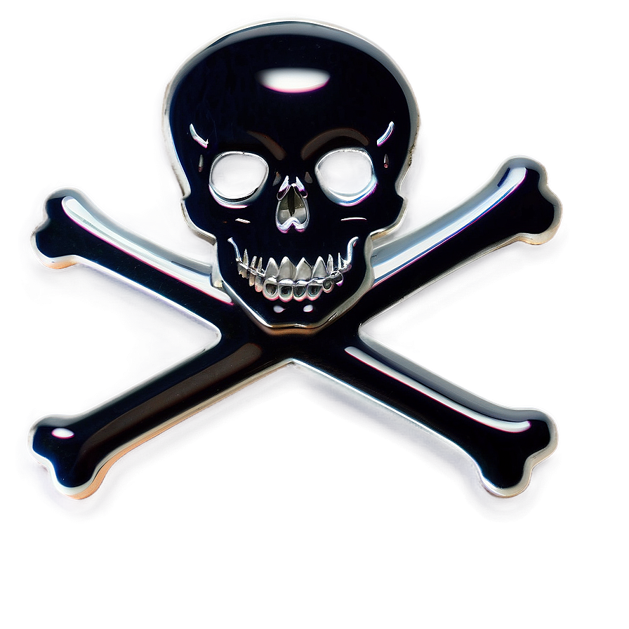 Skull And Crossbones Badge Png 06122024 PNG image