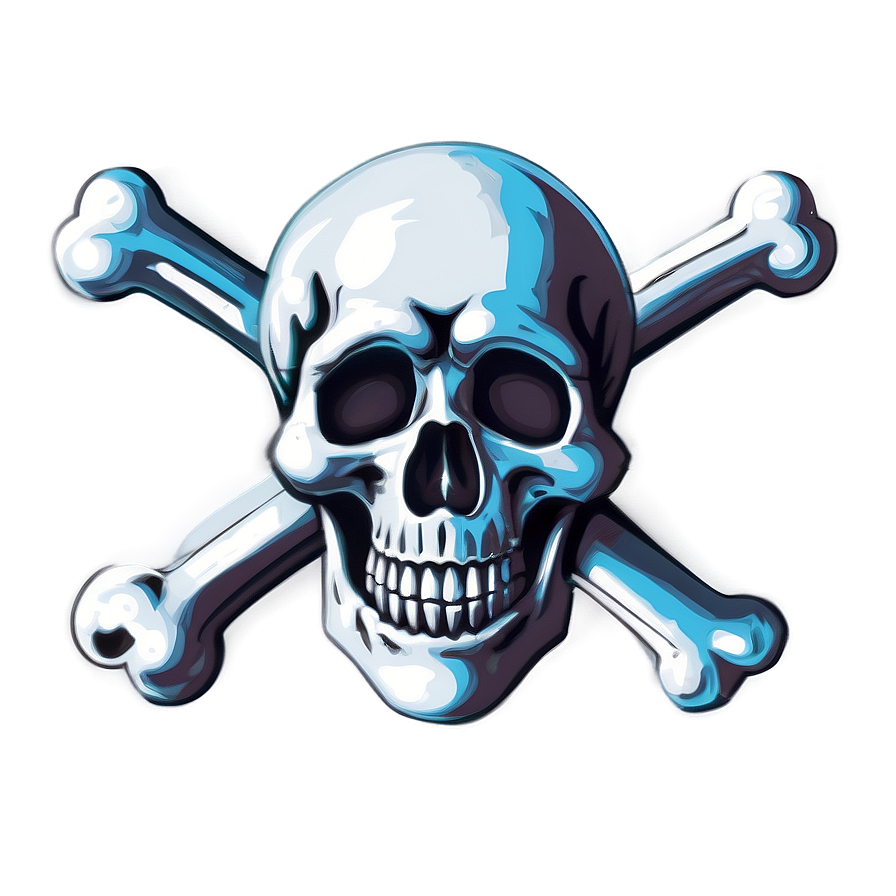 Skull And Crossbones Pattern Png Kjx61 PNG image