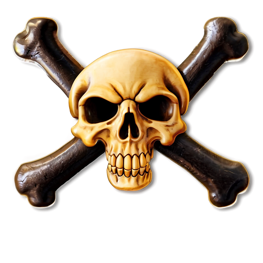 Skull And Crossbones Sticker Png 06122024 PNG image