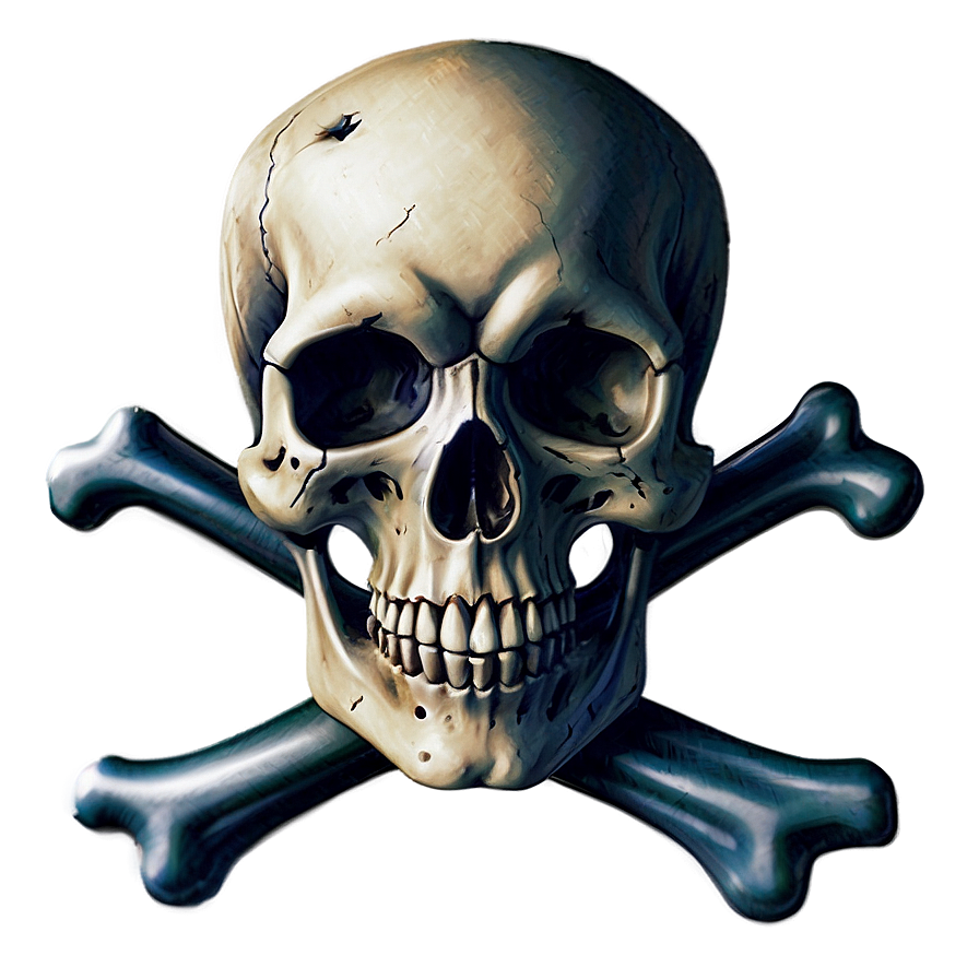 Skull And Crossed Bones Logo Png 06122024 PNG image