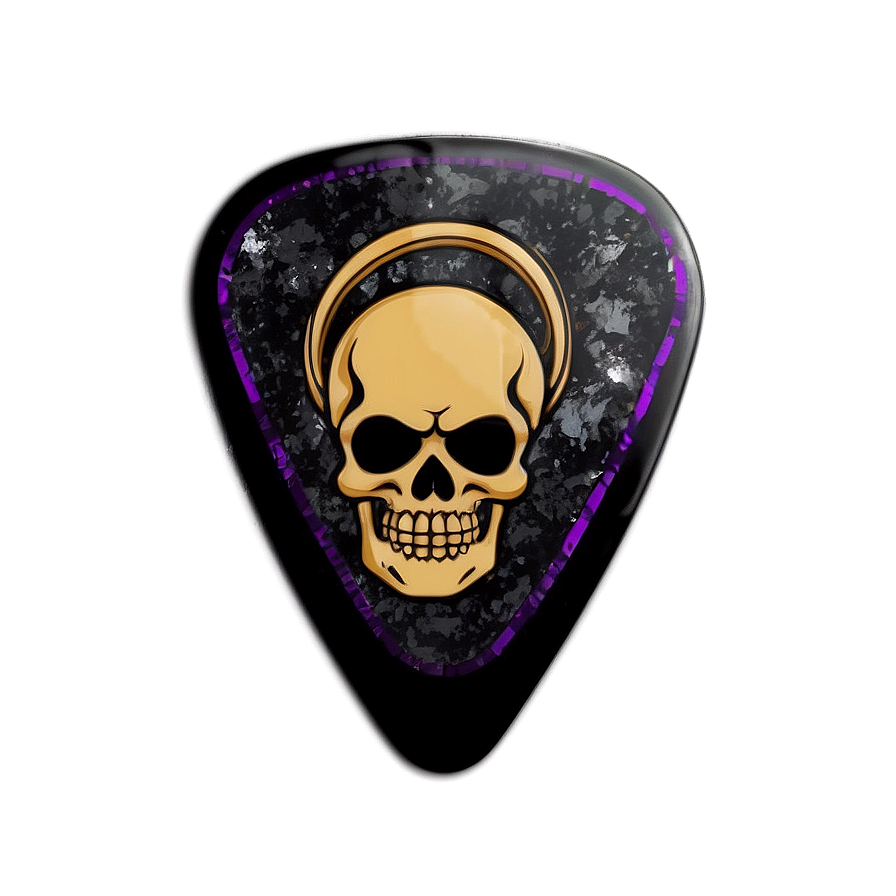 Skull Guitar Pick Art Png Iao PNG image