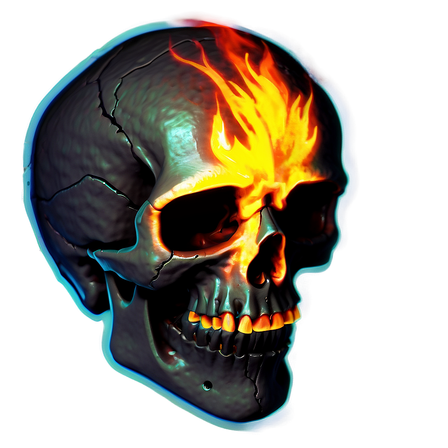 Skull In Blaze Png 22 PNG image