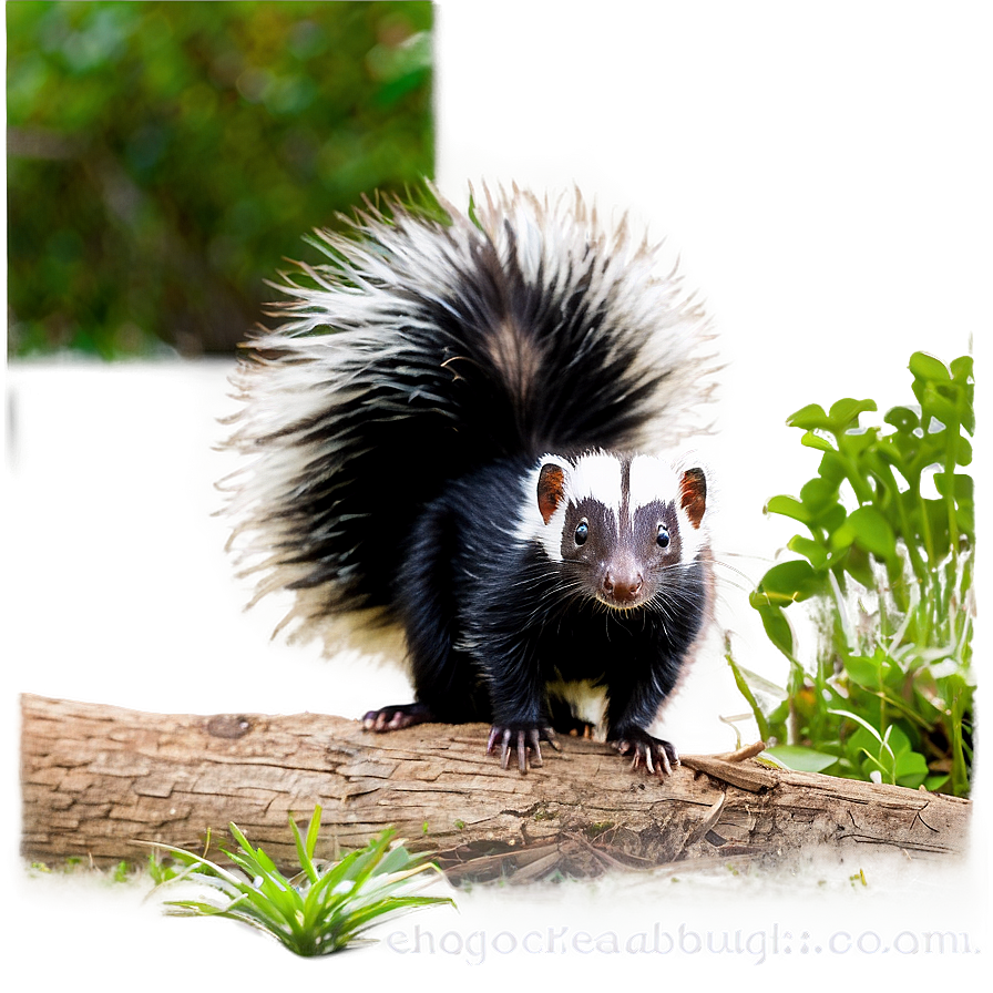 Skunk In Nature Png 06262024 PNG image