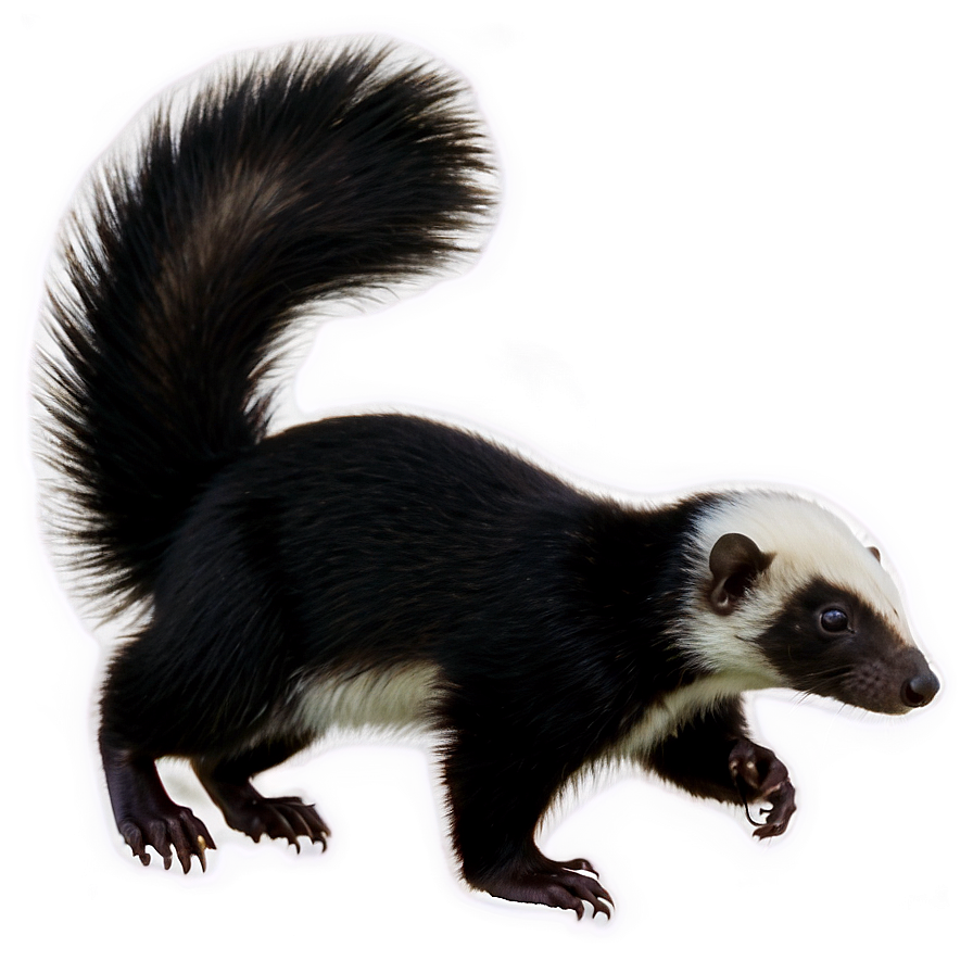 Skunk Posing Png 06262024 PNG image