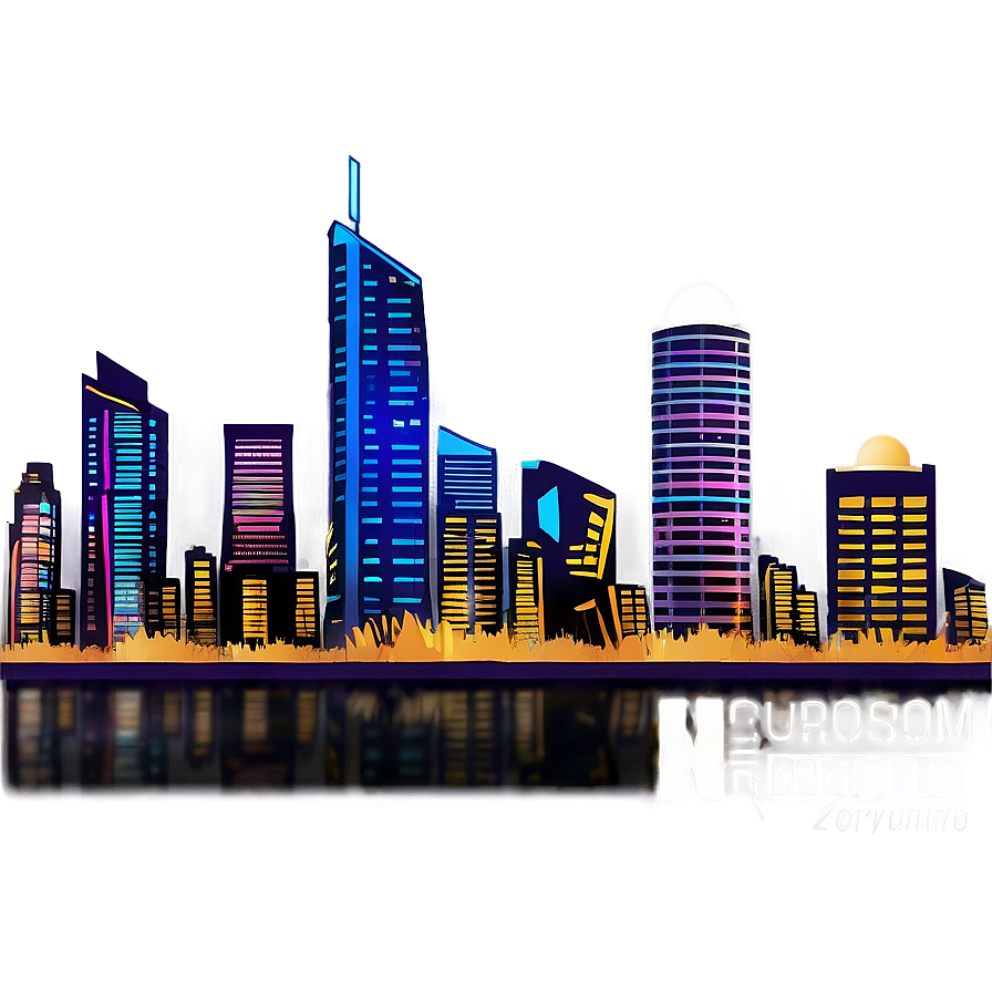 Skyline At Dawn Png Vev21 PNG image