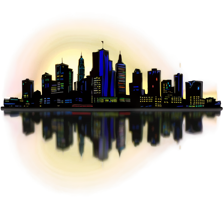 Skyline At Twilight Png Xnt PNG image