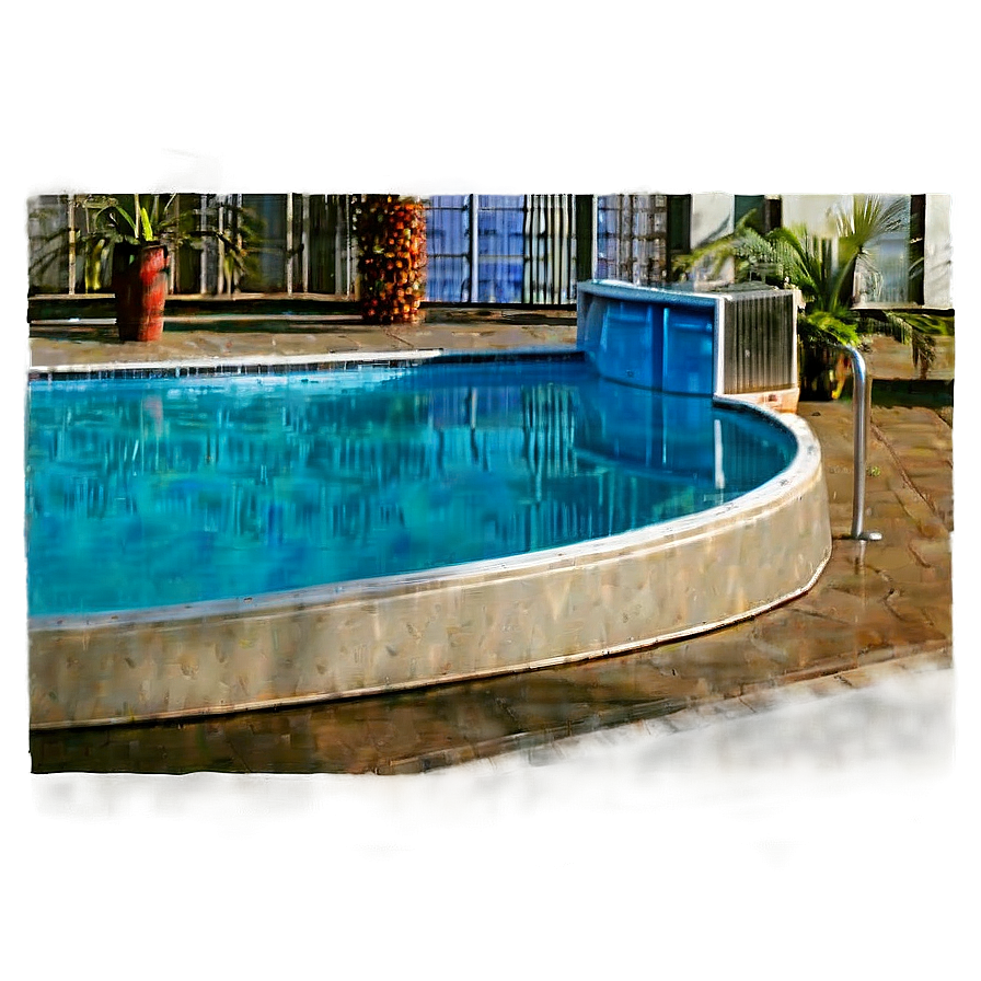 Skyline View Swimming Pool Png Kob74 PNG image