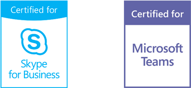 Skypefor Businessand Microsoft Teams Certification Badges PNG image