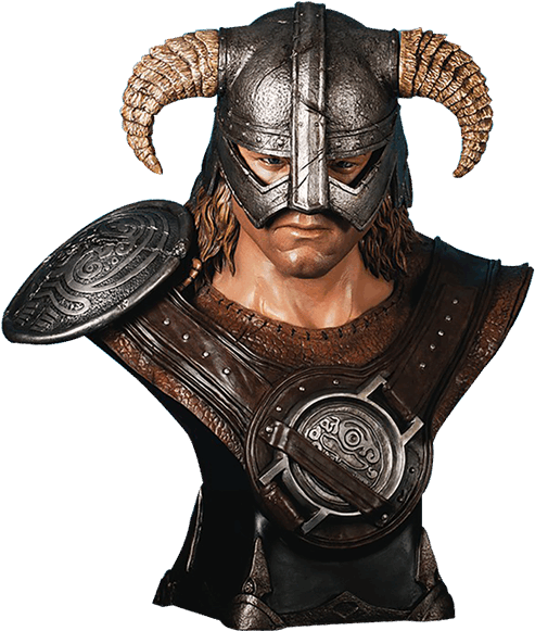 Skyrim Horned Helmet Cosplay PNG image