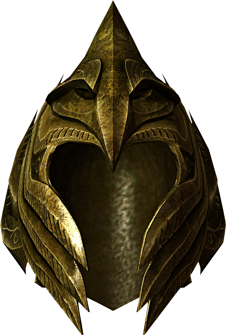 Skyrim Iron Helmet3 D Model PNG image