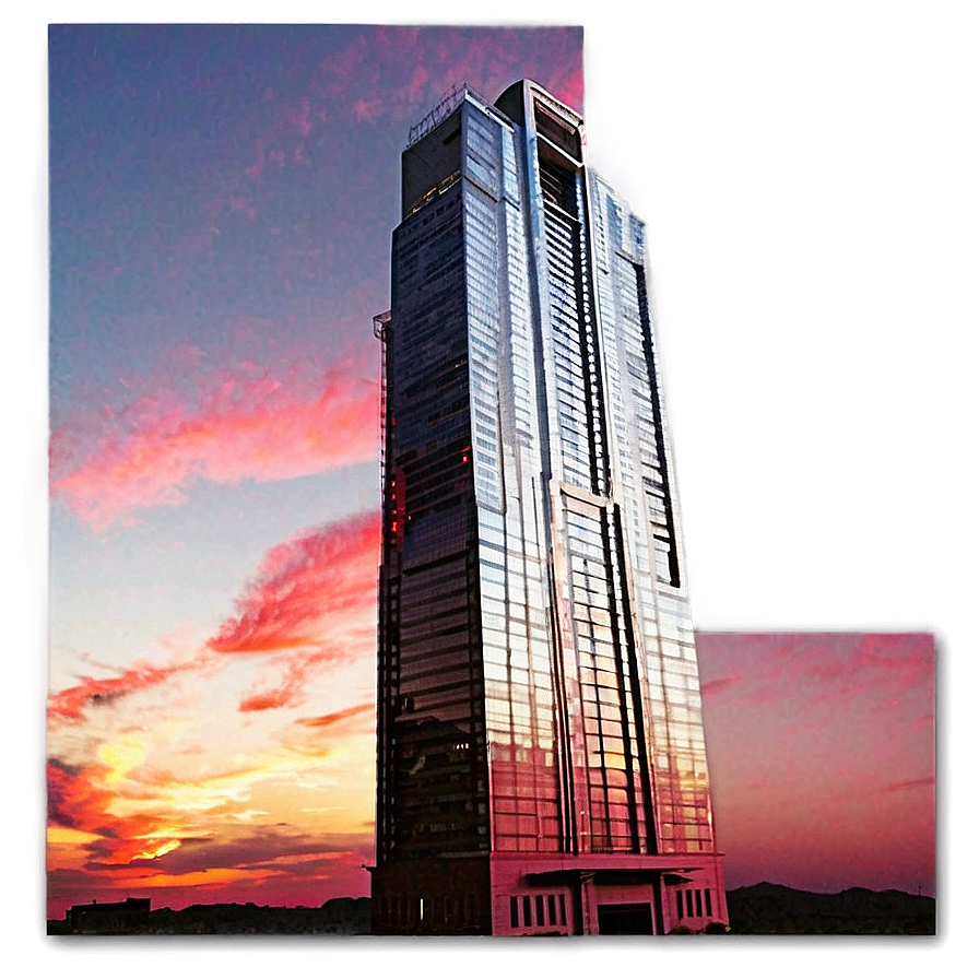 Skyscraper At Sunset Png Jcv PNG image