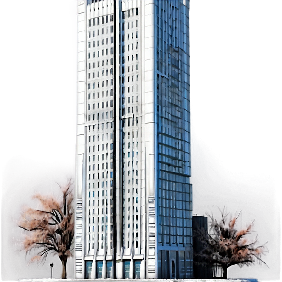 Skyscraper In Winter Png 05212024 PNG image