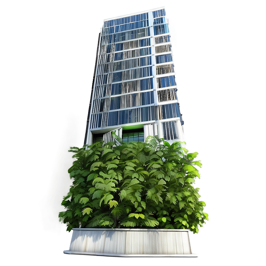 Skyscraper With Greenery Png Jlk PNG image